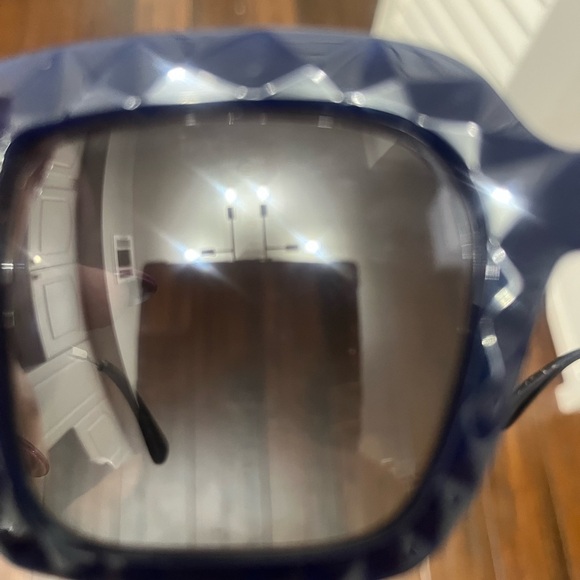 Dolce & Gabbana Navy Blue and Gold Oversized Sunglasses DG 6111 - Picture 11 of 11